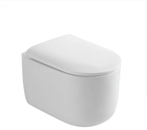 Подвесной унитаз Boheme Flow  с сиденьем в комплекте, смыв Торнадо 52*36