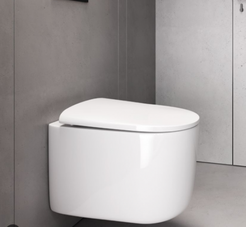 Подвесной унитаз Boheme Flow  с сиденьем в комплекте, смыв Торнадо 52*36