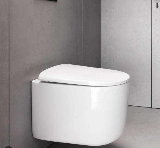 Подвесной унитаз Boheme Flow  с сиденьем в комплекте, смыв Торнадо 52*36