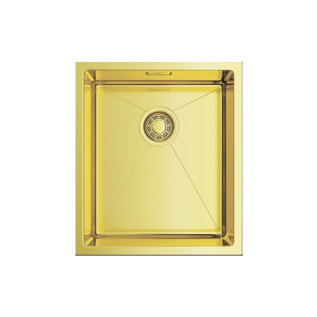 Мойка из н/с OMOIKIRI Taki 38-U/IF-LG нерж/светлое золото