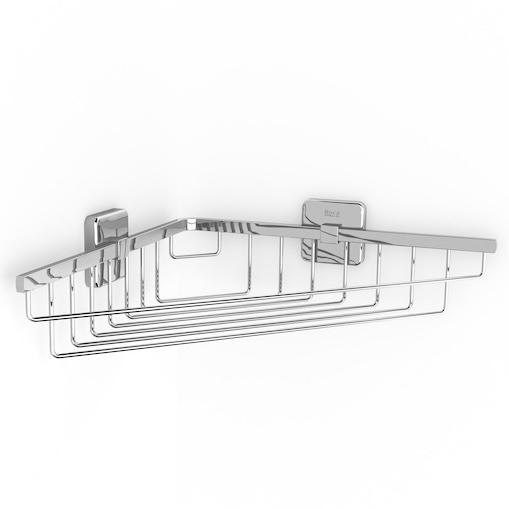 Угловая полка для ванны/душа 26x26 Roca Victoria  метал., хром