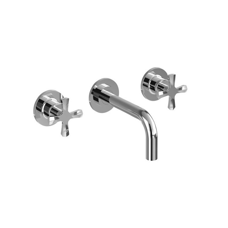 Burlington Riviera СМЕСИТЕЛЬ ДЛЯ РАКОВИНЫ НАСТЕННЫЙ НА 3 ОТВЕРСТИЯ хром