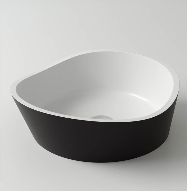 Раковина Holbi Mars, 42*41*15 из Solid Surface (white/beige)