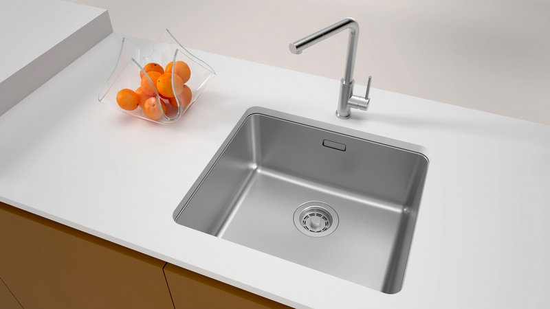 КУХОННАЯ МОЙКА PAULMARK YUNI 49 UNI (СТАЛЬНОЙ/БРАШИРОВАННАЯ СТАЛЬ)