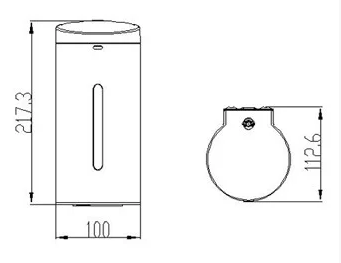 Дозатор сенсорный для жидкого мыла Ksitex, (650 мл)