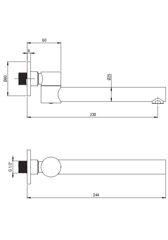 Deante Душевая система 3-х функциональная скрытого монтажа с термостатическим смесителем, графит