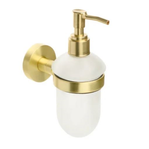 Дозатор жидкого мыла Fixsen Comfort Gold, цвет золото брашированное