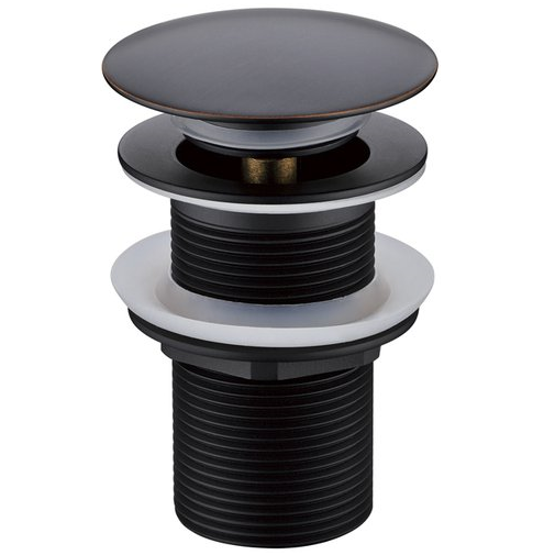 Слив автомат (клик-клак) для умывальника Boheme черный без перелива