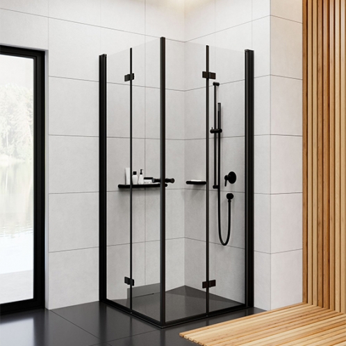 Душевая система скрытого монтажа Deante Arnika Nero с душевым гарнитуром, черный