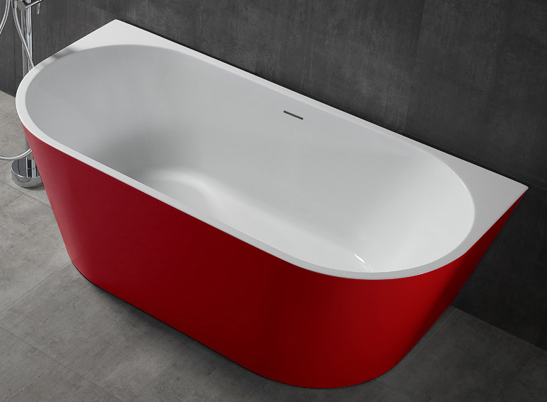 Акриловая ванна ABBER 170*80 красная