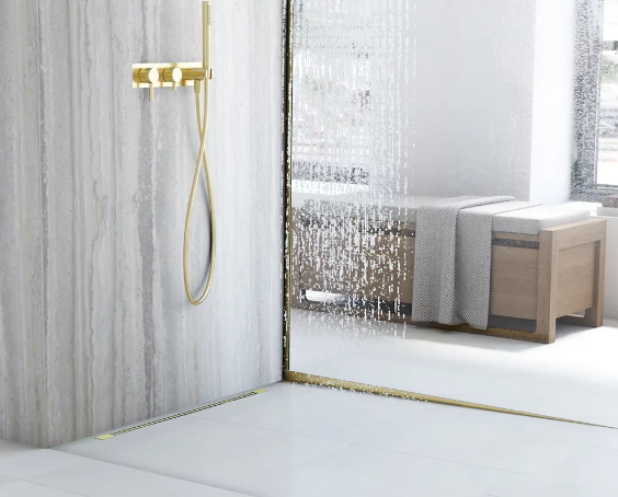 Душевой трап Rea Neo Ultra Slim Pro gold 