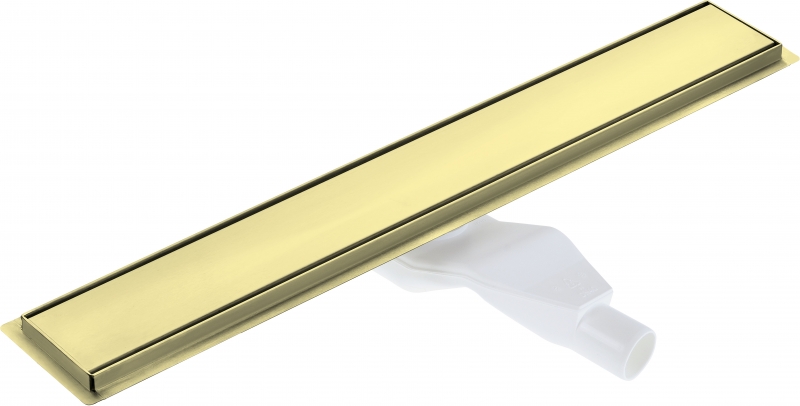 DEANTE ЛИНЕЙНЫЙ ТРАП УНИВЕРСАЛЬНЫЙ С РЕШЕТКОЙ, И ПОД ПЛИТКУ, ЦВЕТ ЗОЛОТО брашированное