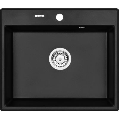 DEANTE ANDANTE графитовый металик - мойка 1 чаша, 600*520*197 мм + сифон SPACE SAVER