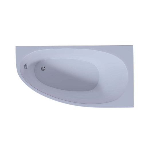 Акриловая асимметричная угловая ванна Aquatek Eco-Friendly Дива 150х90 правая, с каркасом