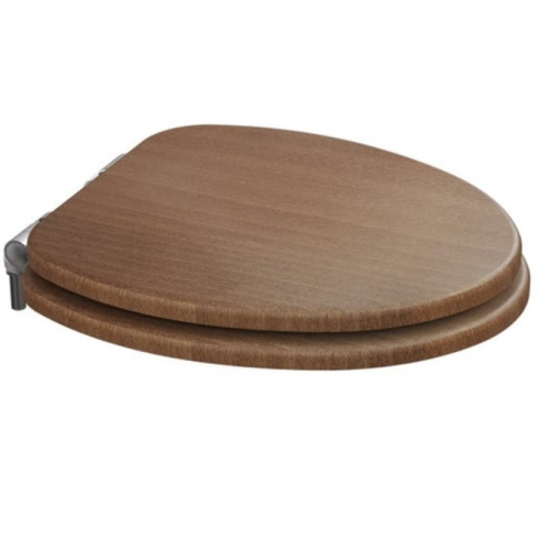 Сиденье для унитаза Caprigo ARMONIA, морилка/хром