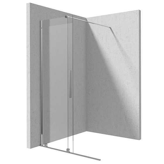 Deante Jasmin Walk-In Душевая стенка раздвижная, стекло прозрачное, 100х195см