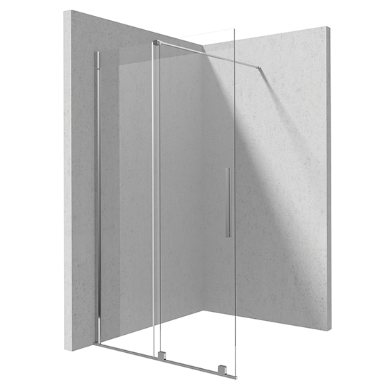 Deante Jasmin Walk-In Душевая стенка раздвижная, стекло прозрачное, 100х195см