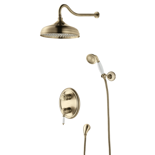 Душевая система Lemark Villa скрытого монтажа, бронза