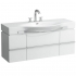ТУМБА ПОД УМЫВАЛЬНИК LAUFEN PALACE 120X38X46 С СИФОНОМ, 2 ПОЛКИ, 1 ЯЩИК, БЕЛЫЙ ГЛЯНЕЦ