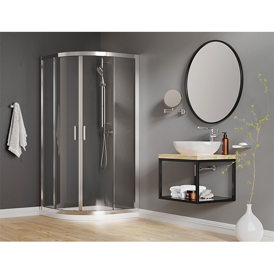 Кабина полукруглая Deante CITO, стекло прозрачное H190