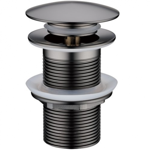 Донный клапан Boheme Gun Metal с переливом