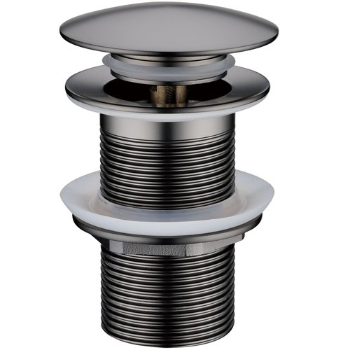 Донный клапан Boheme Gun Metal с переливом