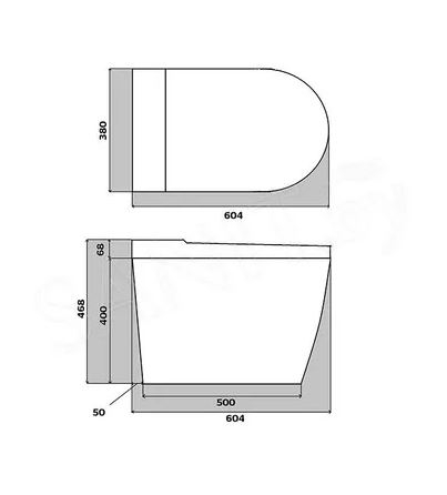 Умный унитаз-биде BRUNNEN WAL Auto Open/Close
