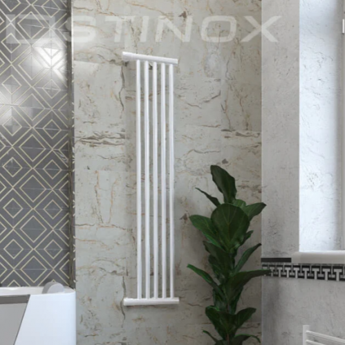 Полотенцесушитель Stinox TOSCANA DESIGN белый матовый, с комплектом подключения