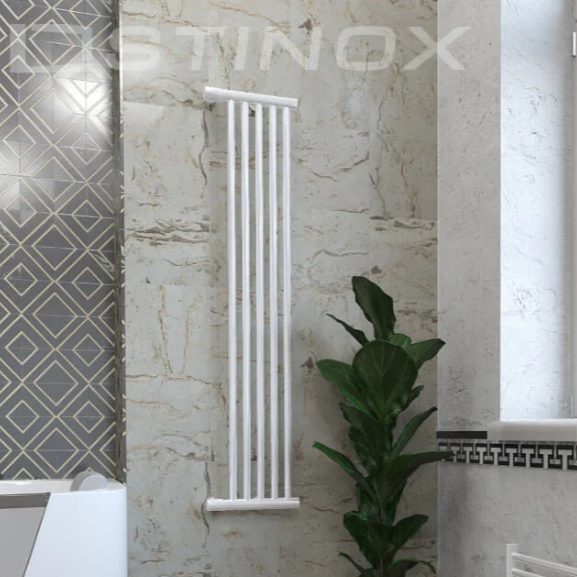 Полотенцесушитель Stinox TOSCANA DESIGN белый матовый, с комплектом подключения