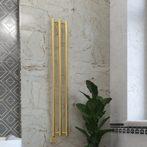 Полотенцесушитель Stinox MINORI DESIGN 170x1000, золото брашированное, нижнее подключение 3/4*1/2