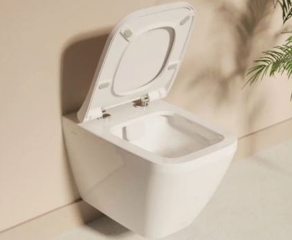 Унитаз подвесной Vitra Integra Square, 55x37, без ободка, с сиденьем