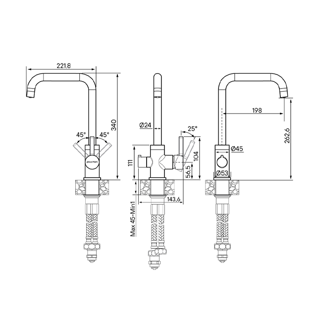 СМЕСИТЕЛЬ PAULMARK LOGAS