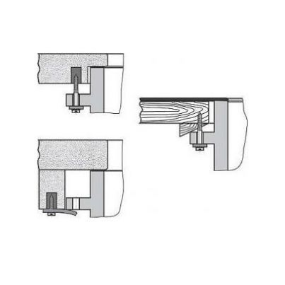 Кронштейны Laufen Birova для раковины встраиваемой снизу
