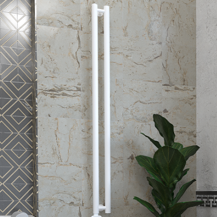 Полотенцесушитель Stinox MINORI DESIGN 120 см, 1 дюйм, нижнее подключение, с комплектом подключения