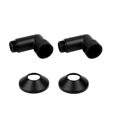 Комплекты углового соединения для ПС (г/ш) 1" х 1" Черный