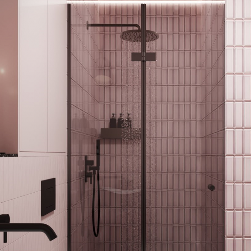 Душевая дверь по индивидуальному размеру Radaway ESSENZA BLACK DWJ 