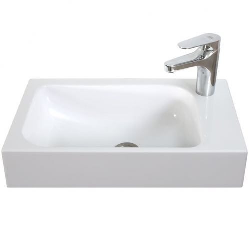 УМЫВАЛЬНИК ТЕМПО 500 без отверстия под смеситель, БЕЛЫЙ МАТОВЫЙ