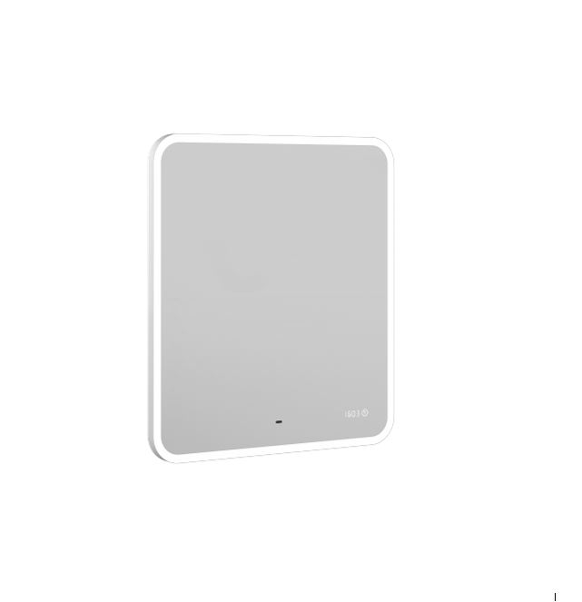 Зеркало BRIZ Софи 70×80 с подсветкой, подогревом, часами