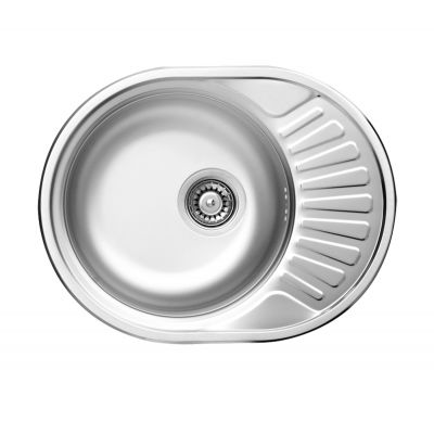DEANTE TWIST мойка стальная 1 чаша с крылом, 580*445*160 мм + сифон