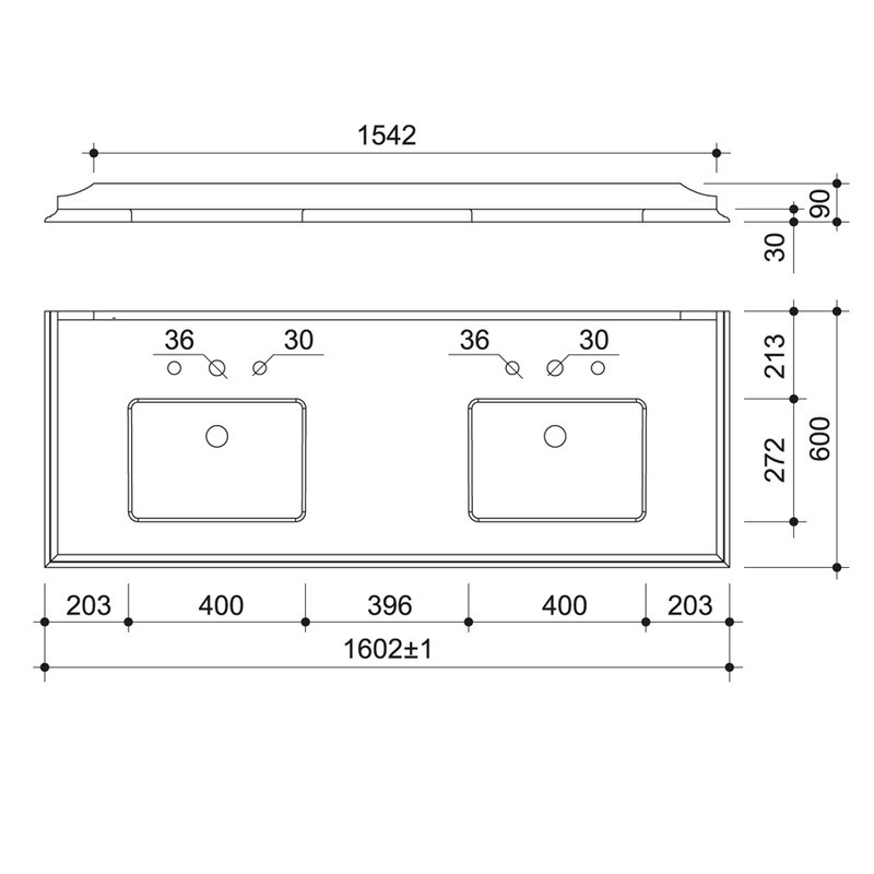 Тумба с умывальником GREENWICH 160