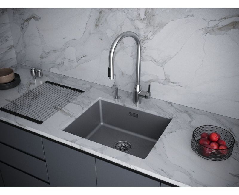 КУХОННАЯ МОЙКА PAULMARK LUMI 55UNI (СЕРЫЙ/СЕРЫЙ МЕТАЛЛИК)