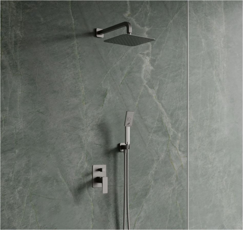 Душевая система скрытого монтажа для душа Omnires Parma, никель