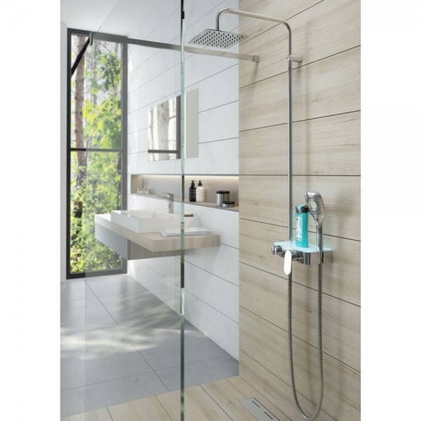 Душевая система DEANTE Cascada Lobelia со сместителем, хром