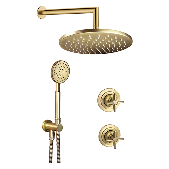 Deante Temisto Bronzo Душевая система скрытого монтажа, латунь