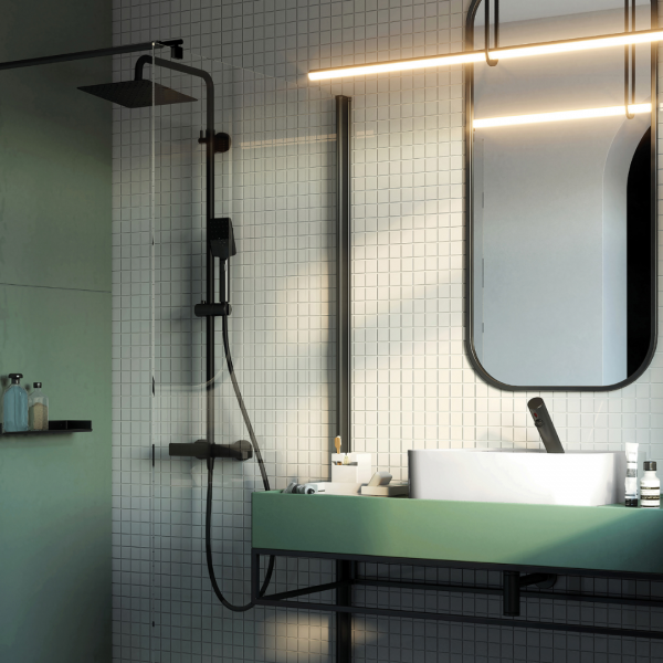 Deante Душевая колонна с термостатическим смесителем для душа, черный