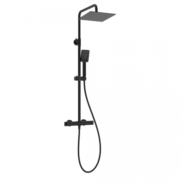 Deante Душевая колонна с термостатическим смесителем для душа, черный