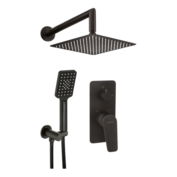 Deante Jasmin Набор для душа скрытого монтажа, черный
