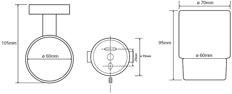Cтакан Bemeta Neo подвесной нержавеющая сталь