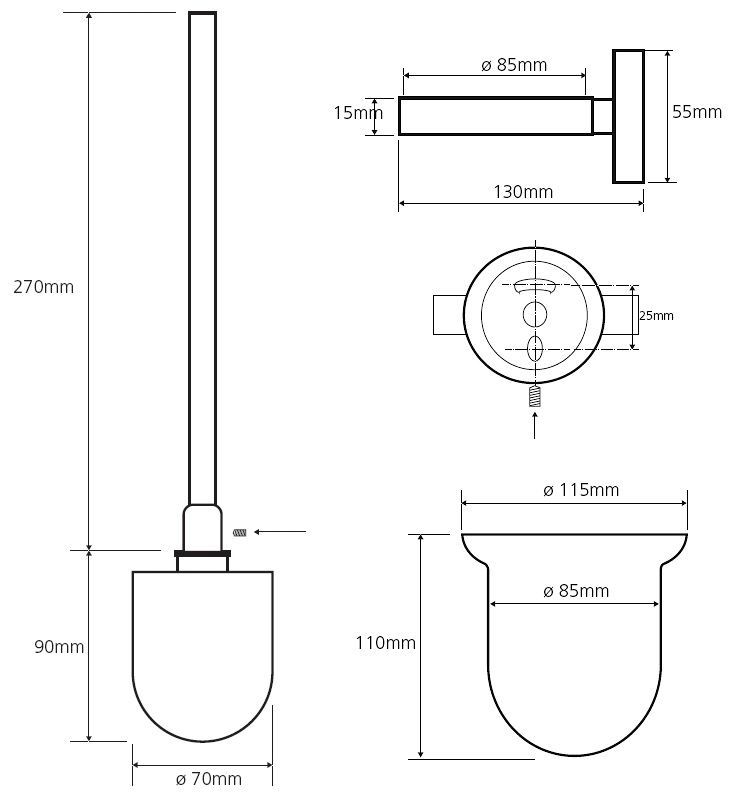 ёршик Bemeta NEO нержавеющая сталь