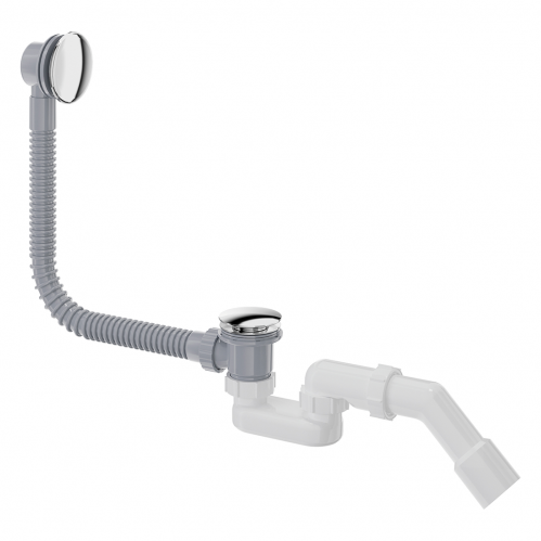 Deante Click-Clack Сифон для ванны, хром c возможностью верхней очистки